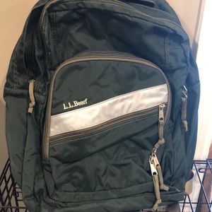 Green l.l bean backpack